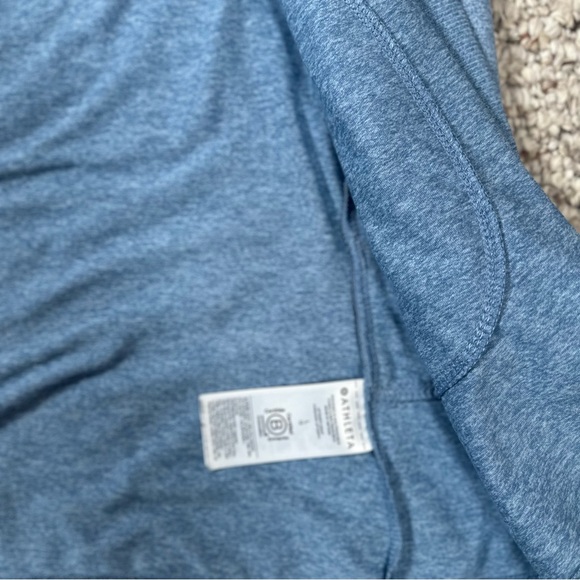 Athleta Hooded Wrap Cardigan Blue Size Large - Picture 5 of 7